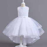 Wedding Dress Lace Sequin Flower Girl Dress Sequins Princess Dress Birthday Costume Party Holiday