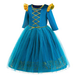 Brave Princess Dress Toddler Kids Merida Costume For Girls