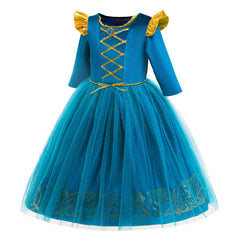 Brave Princess Dress Toddler Kids Merida Costume For Girls