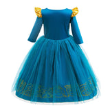 Brave Princess Dress Toddler Kids Merida Costume For Girls
