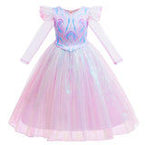 New Wicked Kids Glinda Cosplay Princess Costume Dress For Girls