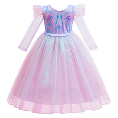 New Wicked Kids Glinda Cosplay Princess Costume Dress For Girls