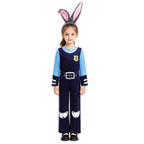Zootopia 2 Judy Hopps Costume Bunny Officer Set Cosplay For Girls