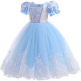 New Girl Cinderella Princess Costume Dress For Cosplay Halloween Holiday Party