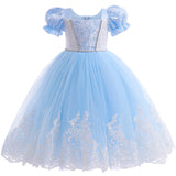 New Girl Cinderella Princess Costume Dress For Cosplay Halloween Holiday Party