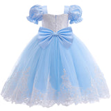 New Girl Cinderella Princess Costume Dress For Cosplay Halloween Holiday Party