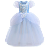 Cinderella Princess New Girls Dresses Costume Princess Cosplay Party Holiday Wedding