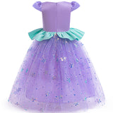 Ariel New Princess Girl Dress The Little Mermaid Costume Dresses For Cosplay Party Holiday