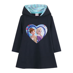 New Girl Party Holiday Toddler Princess Costume Elsa Anna Dress For Casual Wear Birthday