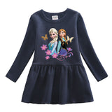 New Girl Party Toddler Princess Costume Elsa Dress For Casual Wear