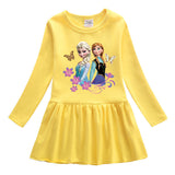 New Girl Party Toddler Princess Costume Elsa Dress For Casual Wear