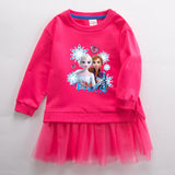 Anna Elsa New Girl Party Toddler Princess Costume Mickey Mouse Dress For Casual Wear Holiday