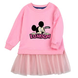 New Girl Party Toddler Princess Costume Mickey Mouse Dress For Casual Wear