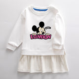 New Girl Party Toddler Princess Costume Mickey Mouse Dress For Casual Wear