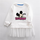 New Girl Party Toddler Princess Costume Mickey Mouse Dress For Casual Wear