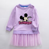 New Girl Party Toddler Princess Costume Mickey Mouse Dress For Casual Wear