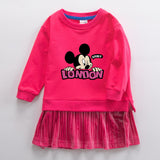 New Girl Party Toddler Princess Costume Mickey Mouse Dress For Casual Wear