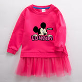 New Girl Party Toddler Princess Costume Mickey Mouse Dress For Casual Wear