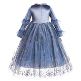 Frozen 2 Kids Princess Sparkly Elsa Costume Dresses For Toddler Girls