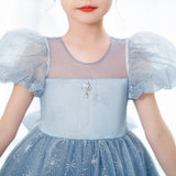 New Girl Elsa Costume Dress For Cosplay Halloween Holiday Party