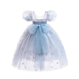 New Girl Dress Elsa Costume Dress For Cosplay Halloween Holiday Party Birthday