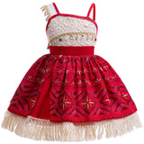 Moana 2 One Shoulder Costume Dresses Kids Cosplay For Toddler Girls