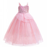 New Girl Cosplay Wicked Glinda Costume Sparkling dress For Toddler Kids Halloween