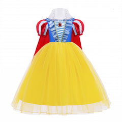 New Snow White Costume Princess Cape Girls Dresses With 8 pieces set