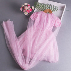 Elsa Dress Cape New Girl Dress Lace Toddler Princess Costume For Casual Wear Holiday Birthday Party