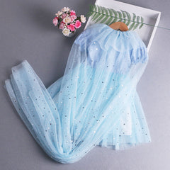 Elsa Dress Cape New Girl Dress Lace Toddler Princess Costume For Casual Wear Holiday Birthday Party