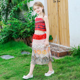 Moana 2 Costume Dresses Kids Cosplay For Girls Skirt Set