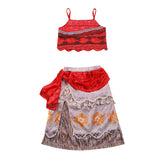 Moana 2 Costume Dresses Kids Cosplay For Girls Skirt Set