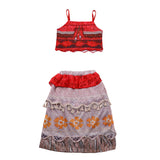 Moana 2 Costume Dresses Kids Cosplay For Girls Skirt Set