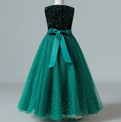 Flower Girl Dress Sequin Wedding Princess Birthday Party Holiday Costume