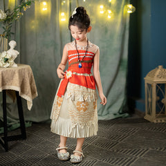 Moana 2 Adventure Costume Dresses Kids Cosplay For Girls