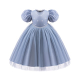 New Elsa Costume Girl Dress With Cape For Holiday Cosplay Halloween Party