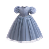 New Elsa Costume Girl Dress With Cape For Holiday Cosplay Halloween Party