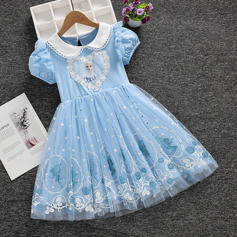 Elsa New Girl Dress Toddler Princess Costume For Casual Wear Party Hol ...
