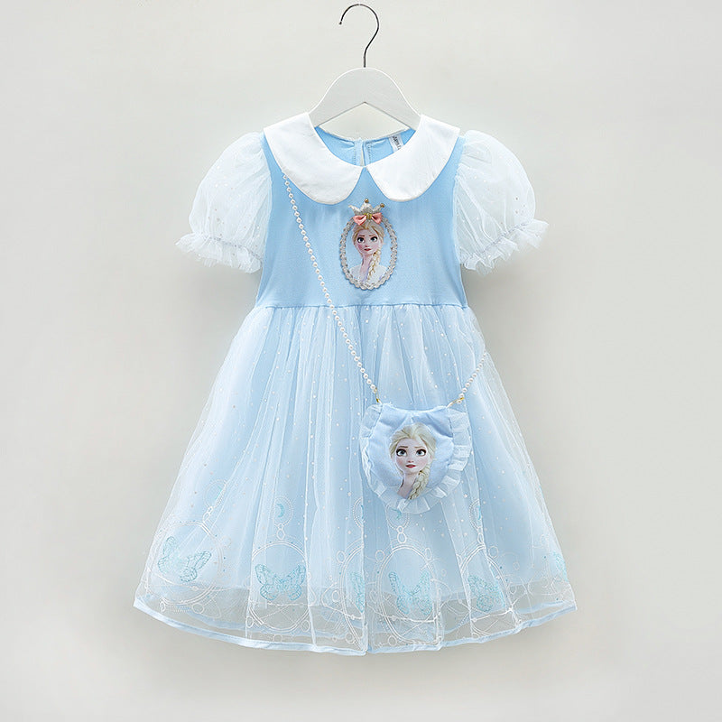 elsa dress casual Disney Frozen Elsa Toddler Girl Dress Long Sleeve Character Print Casual Sweatshirt Cute Fall Outfit Birthday Party
