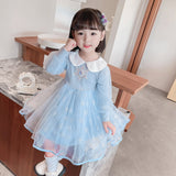 New Girl Dress Elsa Lace Toddler Princess Costume For Casual Wear Holiday Party Birthday