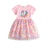 New Girl Party Toddler Princess Costume Unicorn Dress For Casual Wear Holiday