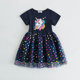 New Girl Party Toddler Princess Costume Unicorn Dress For Casual Wear Holiday