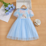 Elsa Lace New Girl Dress Toddler Princess Costume For Casual Wear Holiday Party