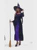 Women's Halloween Wicked Witch Costume With Hat Adult Cosplay Dress