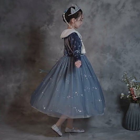 New Frozen Toddler Kids Elsa Princess Girls Costume Dresses Cosplay Party Holiday 