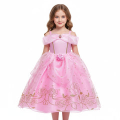 Disney Princess Girl Costumes Toddler Kids Halloween Cosplay Dresses