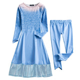 Frozen 2 Toddler Kids Elsa Girl Costume 2 pieces Dresses Pants Outfit.
