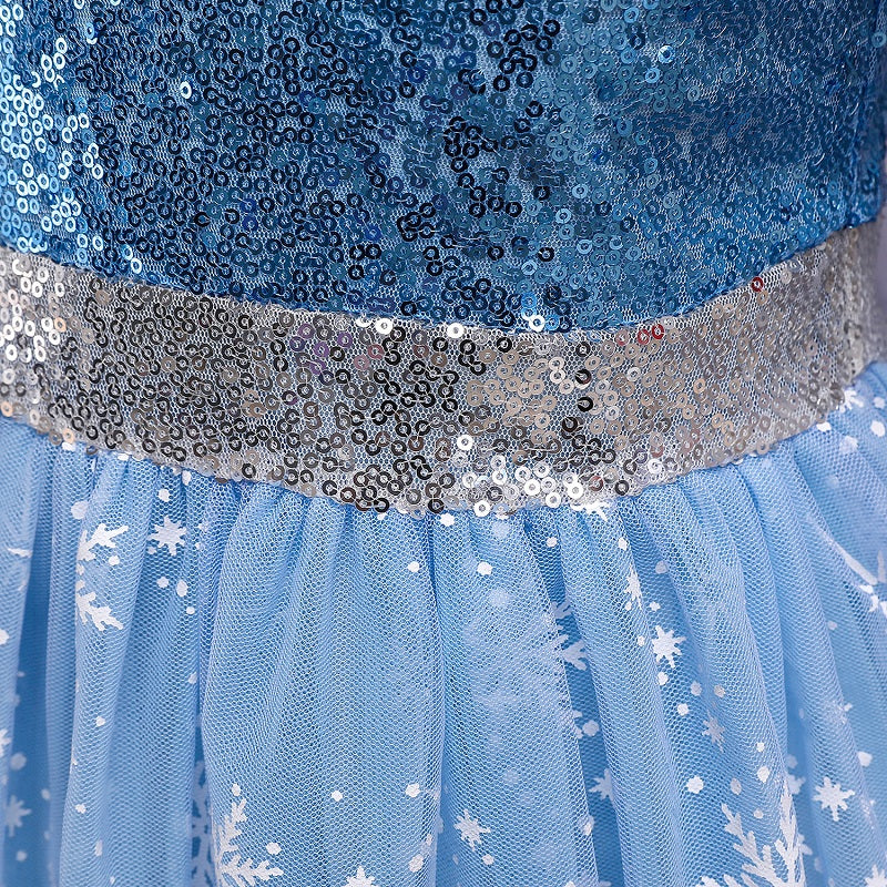 Frozen 2 toddler Princess Costume Trailing Elsa Dress for Girls
