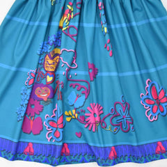 New Encanto Inspired Cosplay Flutter Sleeve Girl Costume Dresses