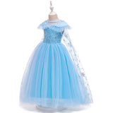 Frozen 2 Elsa Princess Sequins Girls Costume Dresses Cosplay Party Holiday